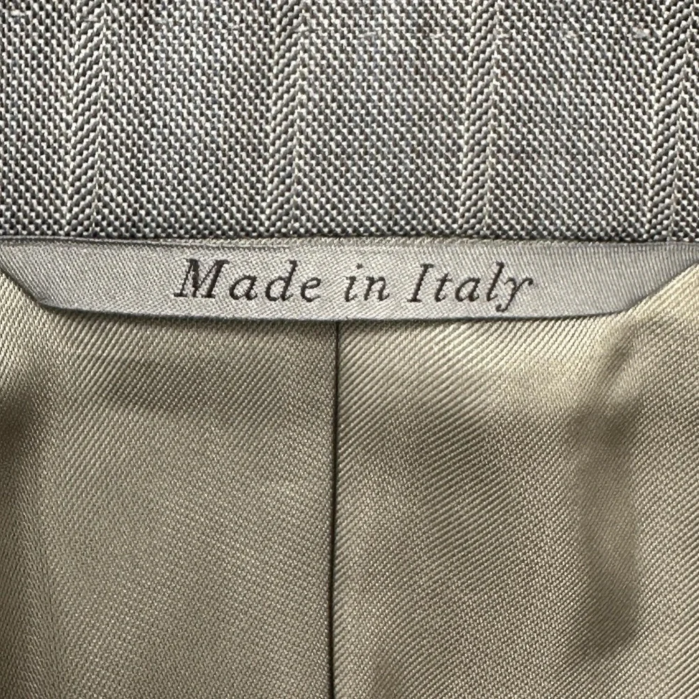 Canali Suit Mens EU 50 34x30 Gray Wool Striped 2 Piece Jacket Pants Made Italy